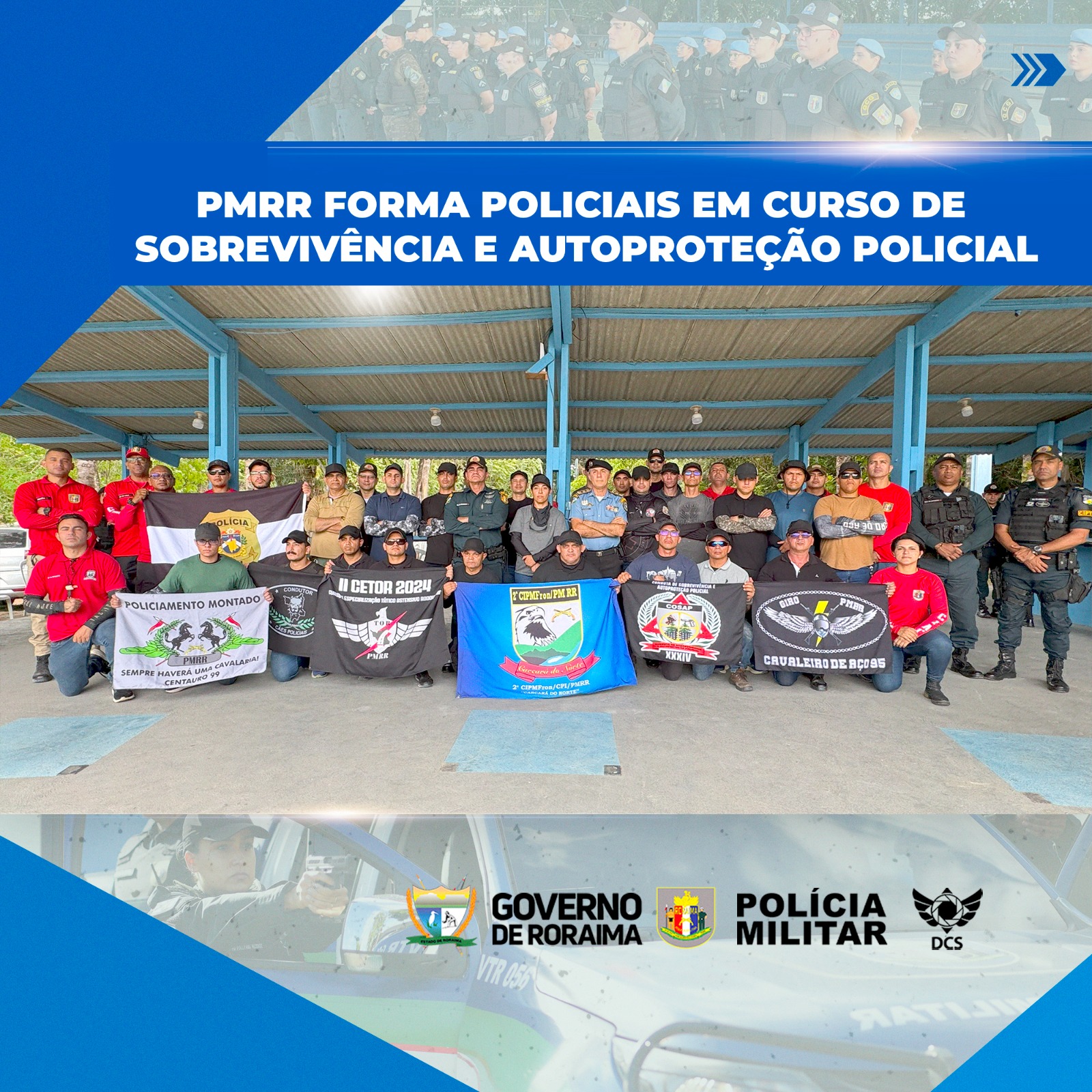 PMRR FORMA POLICIAIS EM CURSO DE SOBREVIVÊNCIA E AUTOPROTEÇÃO POLICIAL