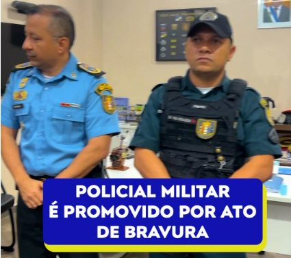 Policial Militar é promovido por ato de bravura